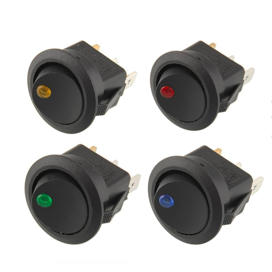 Best 12v 20A volt led lamp rocker switch 3pin kcd1 ON OFF round rocker ...